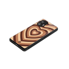 y2k brown hearts aesthetic back phone cover | glass case for nothing phone 2