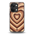 y2k brown hearts aesthetic back phone cover | glass case for oneplus nord 3