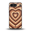 y2k brown hearts aesthetic back phone cover | glass case for oneplus nord 4
