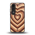 y2k brown hearts aesthetic back phone cover | glass case for oneplus nord ce 4