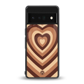 y2k brown hearts aesthetic back phone cover | glass case for google pixel 6 pro