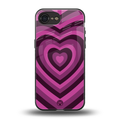 y2k burgundy hearts aesthetic back phone cover | glass case for iphone 16e