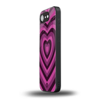 y2k burgundy hearts aesthetic back phone cover | glass case for iphone 16e