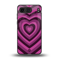 y2k burgundy hearts aesthetic back phone cover | glass case for oneplus nord 4