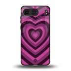 y2k burgundy hearts aesthetic back phone cover | glass case for oneplus nord 4