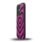 y2k burgundy hearts aesthetic back phone cover | glass case for oneplus nord ce 3