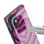 y2k burgundy hearts aesthetic back phone cover | glass case for oneplus nord ce 3