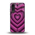 y2k burgundy hearts aesthetic back phone cover | glass case for oneplus nord ce 4 lite