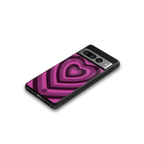 y2k burgundy hearts aesthetic back phone cover | glass case for google pixel 7 pro