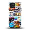 y2k collage aesthetic back phone cover | glass case for iphone 13 mini