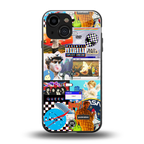 y2k collage aesthetic back phone cover | glass case for iphone 13 mini