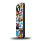 y2k collage aesthetic back phone cover | glass case for iphone 13 mini