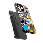 y2k collage aesthetic back phone cover | glass case for iphone 13 pro