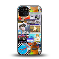 y2k collage aesthetic back phone cover | glass case for iphone 13