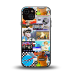 y2k collage aesthetic back phone cover | glass case for iphone 13
