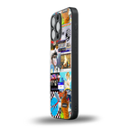 y2k collage aesthetic back phone cover | glass case for iphone 15 pro max