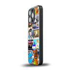 y2k collage aesthetic back phone cover | glass case for iphone 15 pro