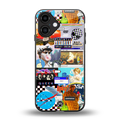 y2k collage aesthetic back phone cover | glass case for iphone 16