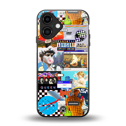 y2k collage aesthetic back phone cover | glass case for iphone 16