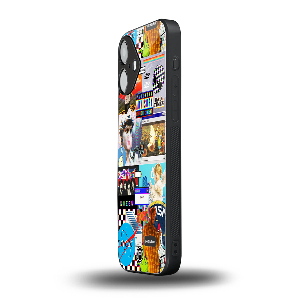 y2k collage aesthetic back phone cover | glass case for iphone 16