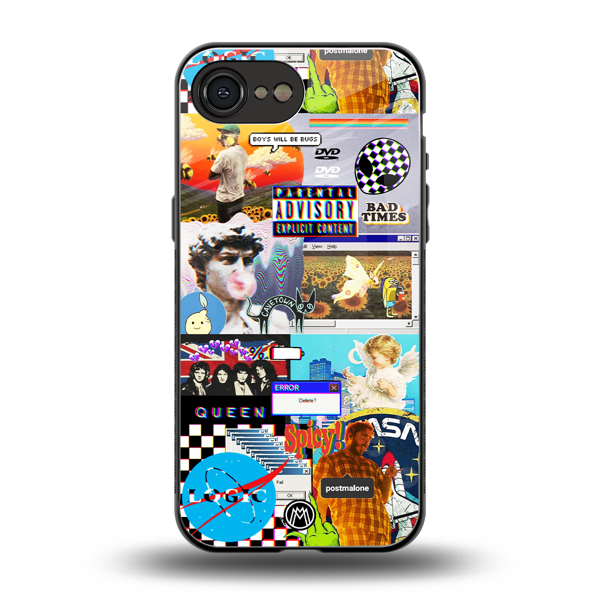 y2k collage aesthetic back phone cover | glass case for iphone 16e
