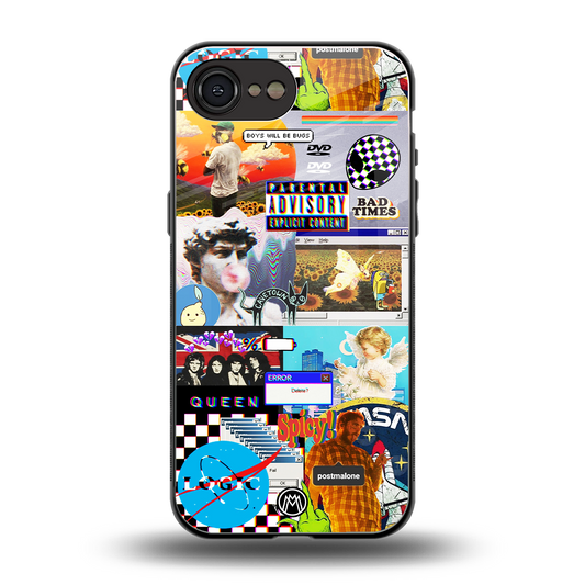 y2k collage aesthetic back phone cover | glass case for iphone 16e
