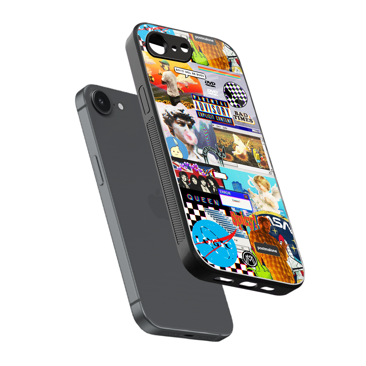 y2k collage aesthetic back phone cover | glass case for iphone 16e