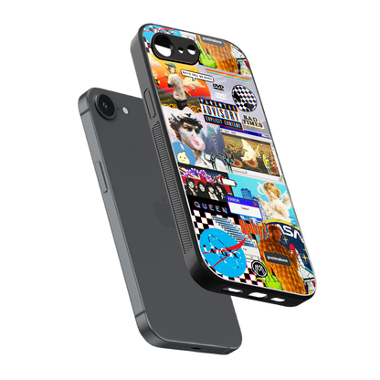 y2k collage aesthetic back phone cover | glass case for iphone 16e