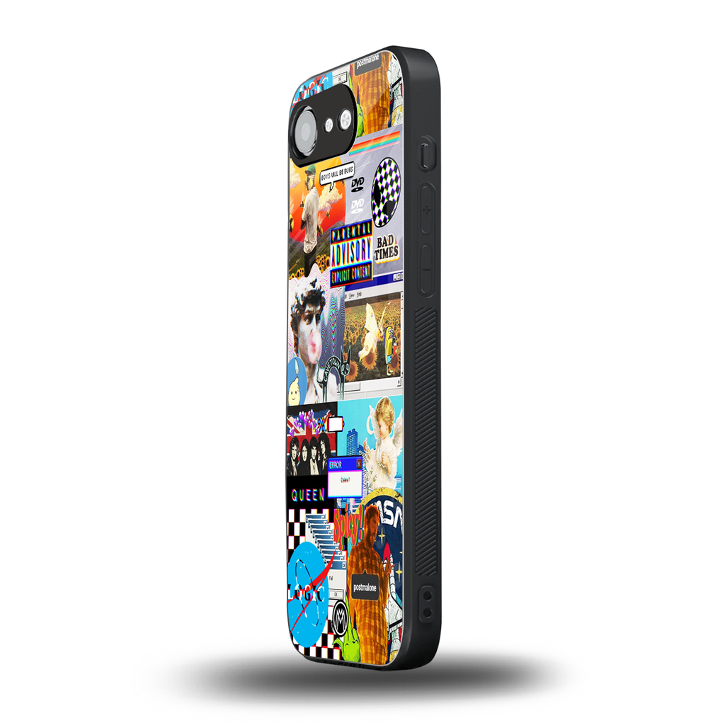 y2k collage aesthetic back phone cover | glass case for iphone 16e