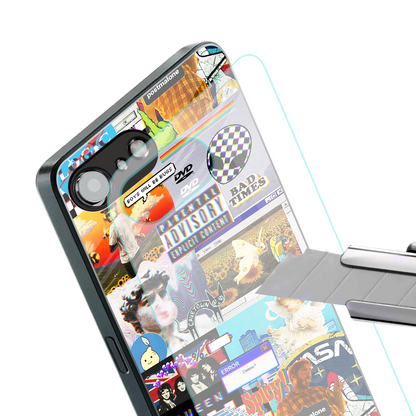 y2k collage aesthetic back phone cover | glass case for iphone 16e