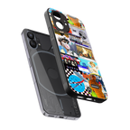y2k collage aesthetic back phone cover | glass case for nothing phone 1