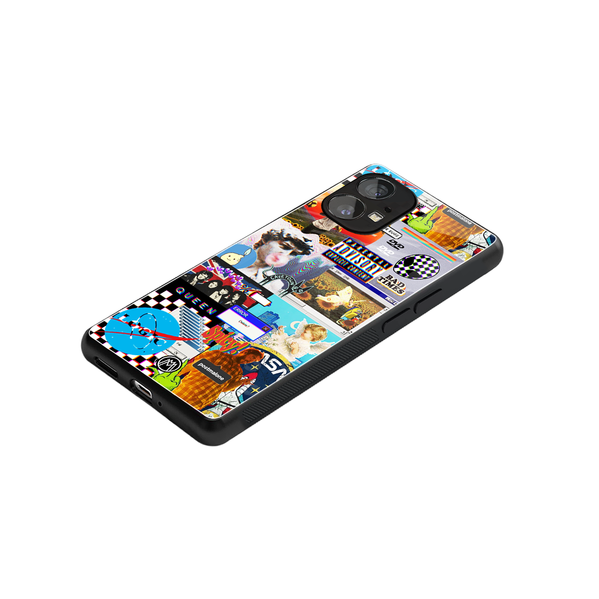 y2k collage aesthetic back phone cover | glass case for nothing phone 1
