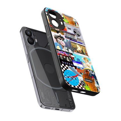 y2k collage aesthetic back phone cover | glass case for nothing phone 2