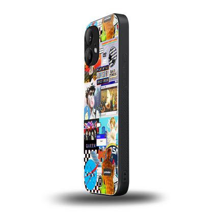 y2k collage aesthetic back phone cover | glass case for nothing phone 2
