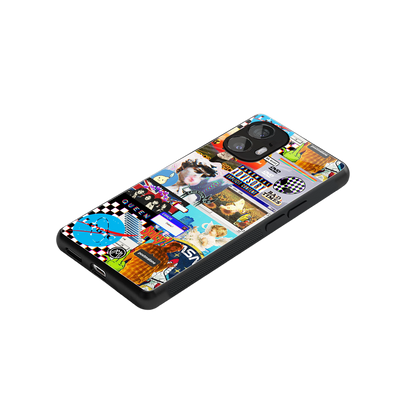 y2k collage aesthetic back phone cover | glass case for nothing phone 2