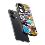 y2k collage aesthetic back phone cover | glass case for oneplus nord 3