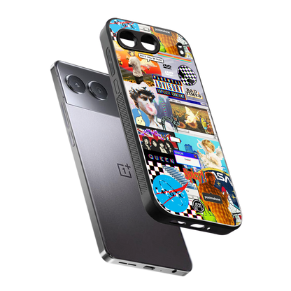 y2k collage aesthetic back phone cover | glass case for oneplus nord 4