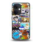 y2k collage aesthetic back phone cover | glass case for oneplus nord ce 3