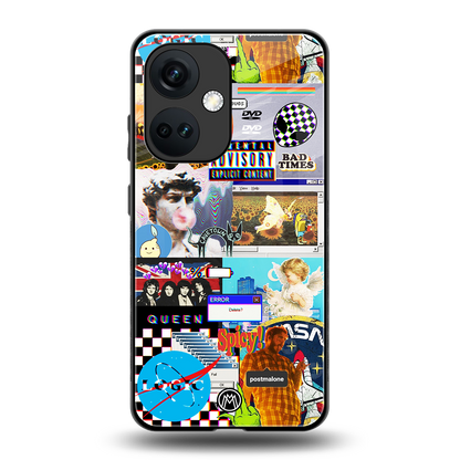 y2k collage aesthetic back phone cover | glass case for oneplus nord ce 3