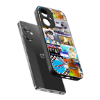 y2k collage aesthetic back phone cover | glass case for oneplus nord ce 3
