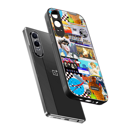 y2k collage aesthetic back phone cover | glass case for oneplus nord ce 4 lite