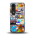 y2k collage aesthetic back phone cover | glass case for oneplus nord ce 4