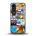 y2k collage aesthetic back phone cover | glass case for oneplus nord ce 4