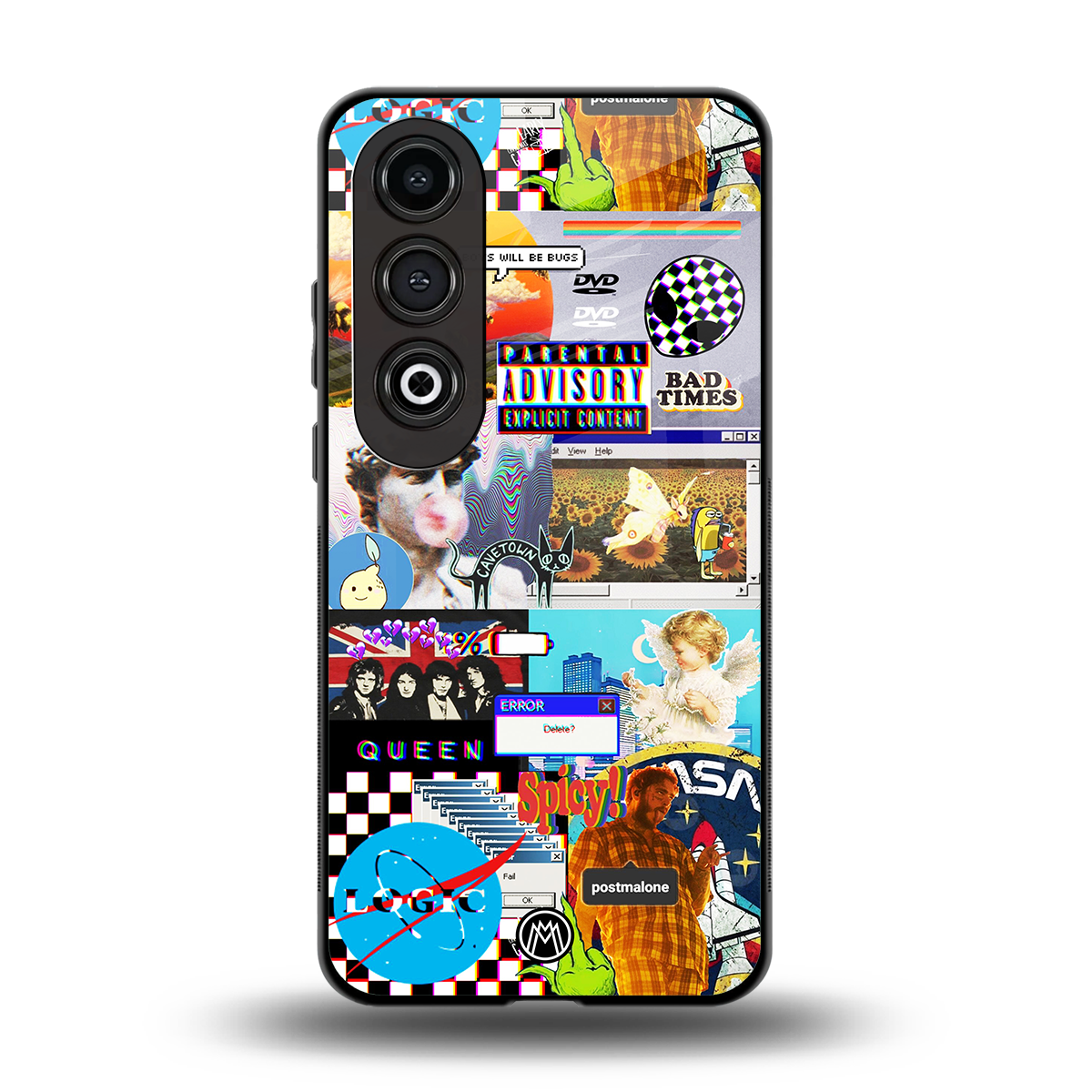 y2k collage aesthetic back phone cover | glass case for oneplus nord ce 4