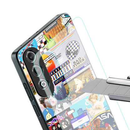 y2k collage aesthetic back phone cover | glass case for oneplus nord ce 4