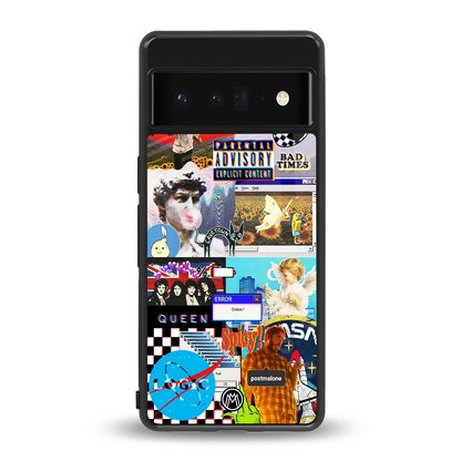 y2k collage aesthetic back phone cover | glass case for google pixel 6 pro