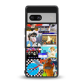 y2k collage aesthetic back phone cover | glass case for Google Pixel 7