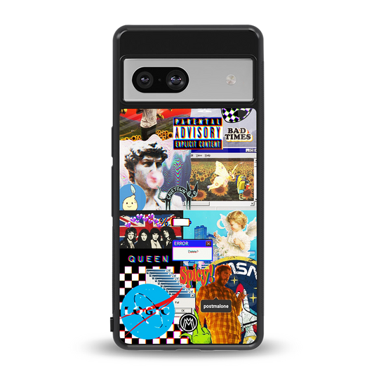 y2k collage aesthetic back phone cover | glass case for Google Pixel 7