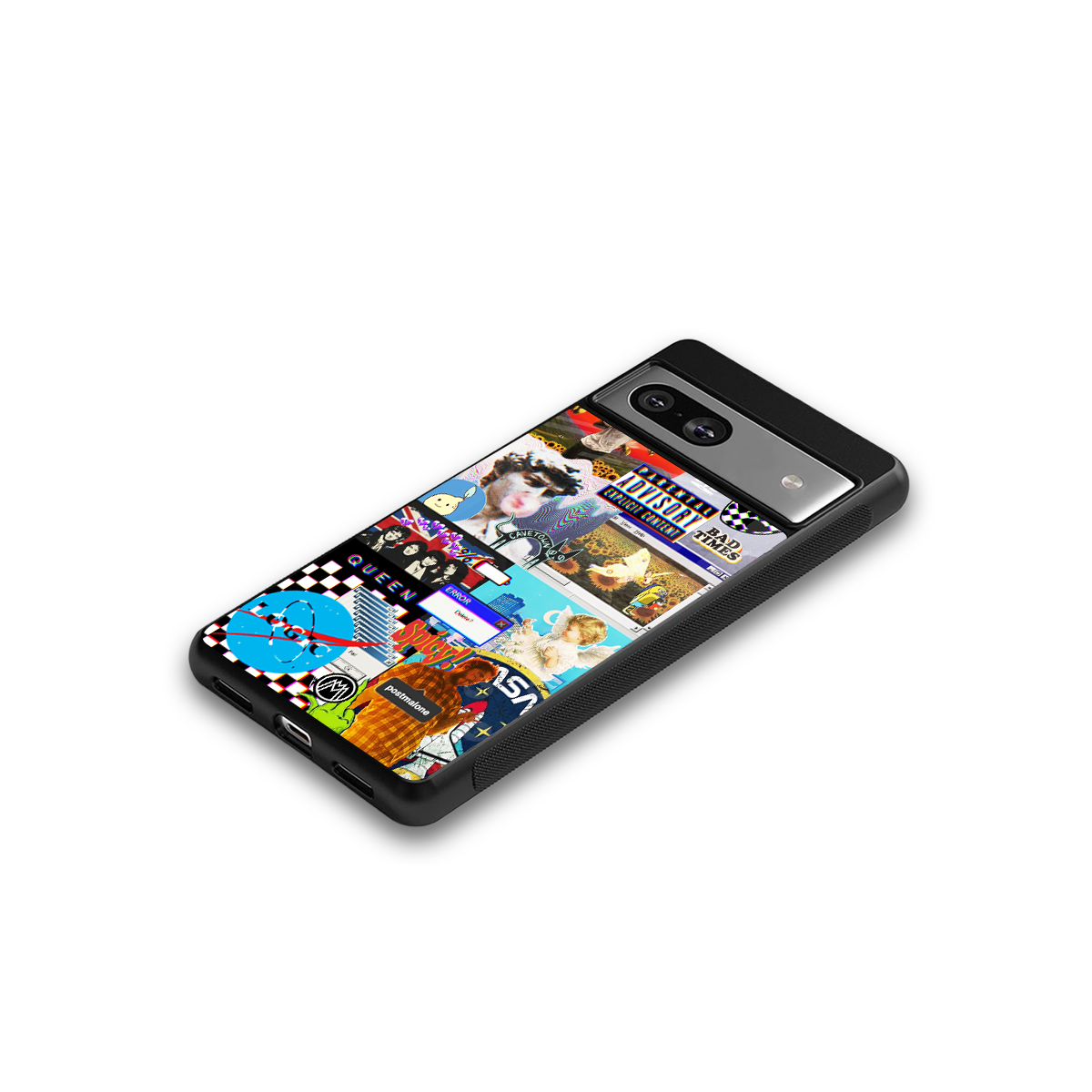 y2k collage aesthetic back phone cover | glass case for Google Pixel 7