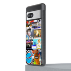 y2k collage aesthetic back phone cover | glass case for Google Pixel 7